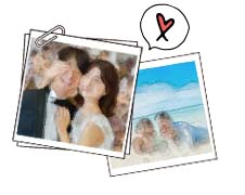 フォトカード<br>診断のイラストアイコン